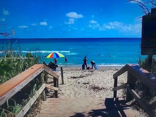 water view featuring a view of the beach