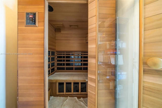 view of sauna / steam room