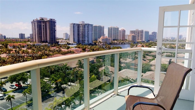 view of balcony