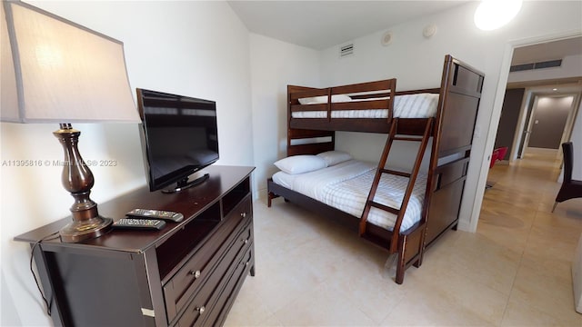 view of tiled bedroom