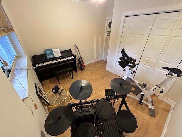 interior space featuring light hardwood / wood-style flooring