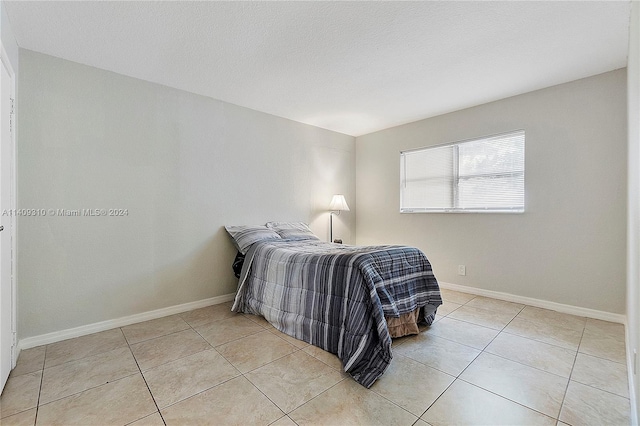 view of tiled bedroom