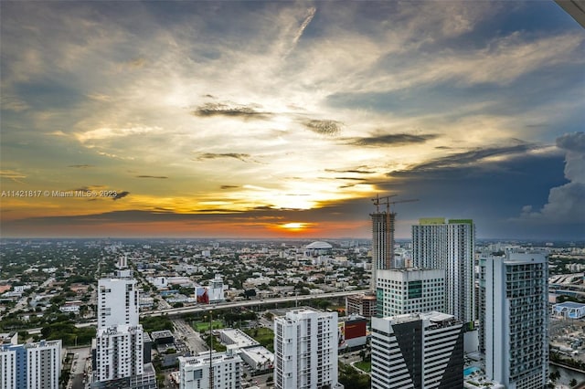 view of property's view of city