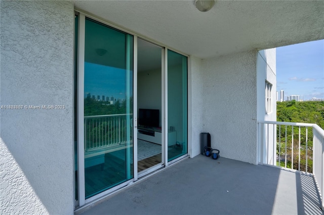 view of balcony