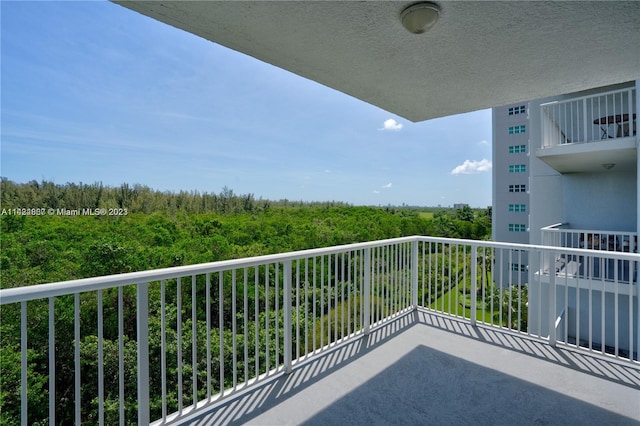 view of balcony