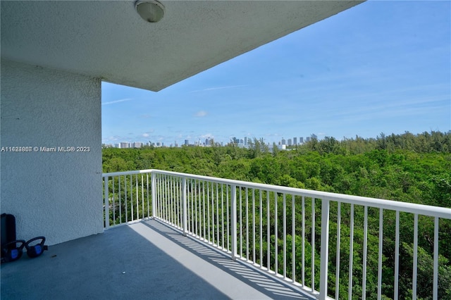 view of balcony