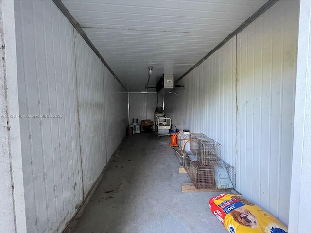 view of storage area