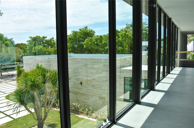 11500 SW 60th Ave, Pinecrest, FL 33156 - doorway with floor to ceiling windows