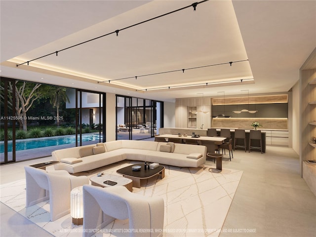 11500 SW 60th Ave, Pinecrest, FL 33156 - community lobby featuring floor to ceiling windows