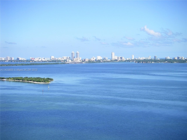 view of property view of water