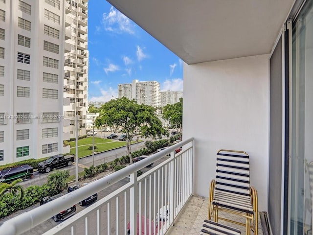 view of balcony