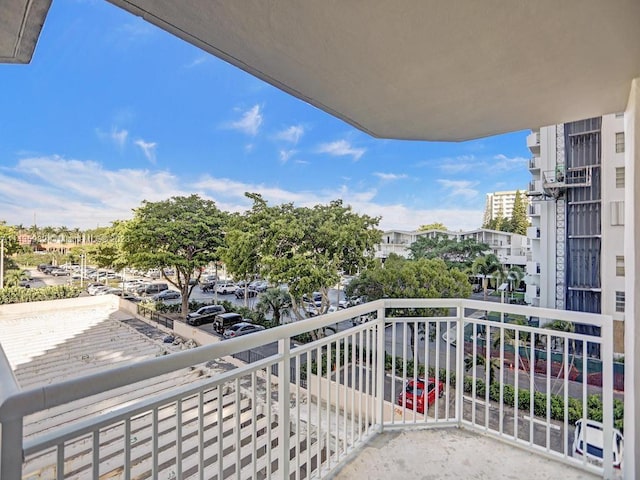 view of balcony