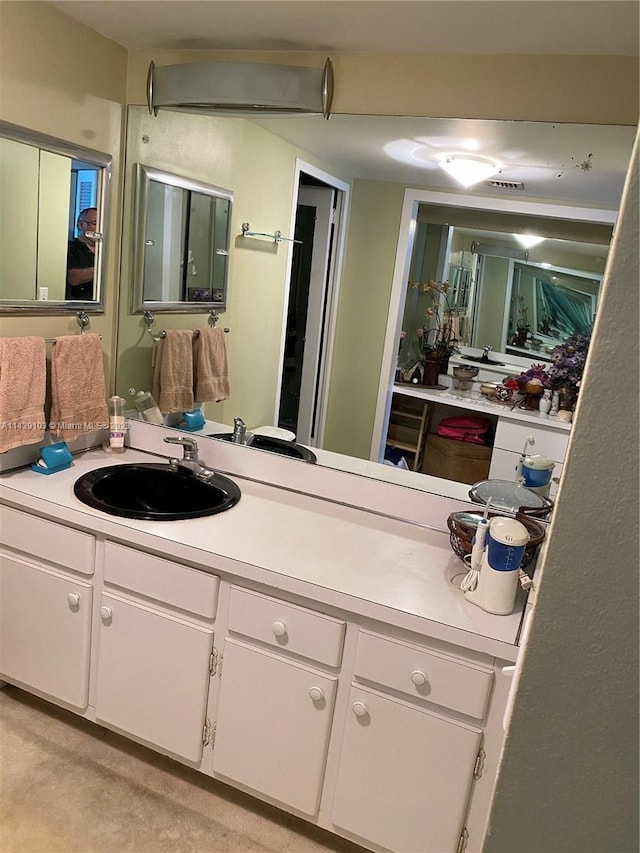 bathroom with vanity