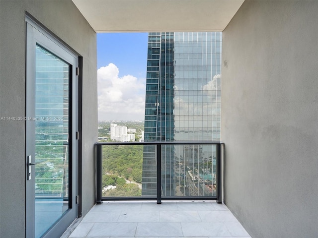 view of balcony