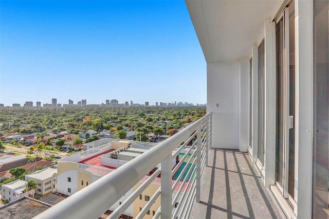 view of balcony