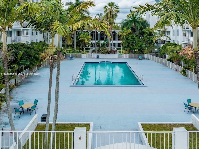 view of pool with a patio