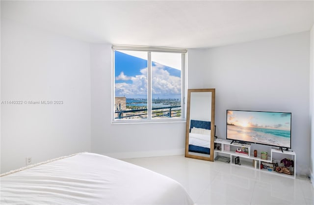 view of tiled bedroom