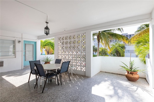 view of sunroom / solarium