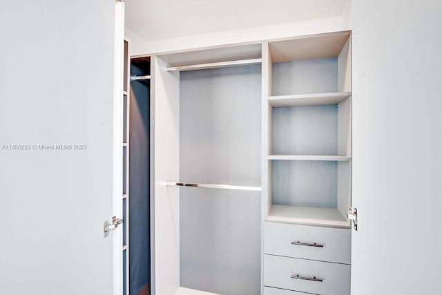 view of closet