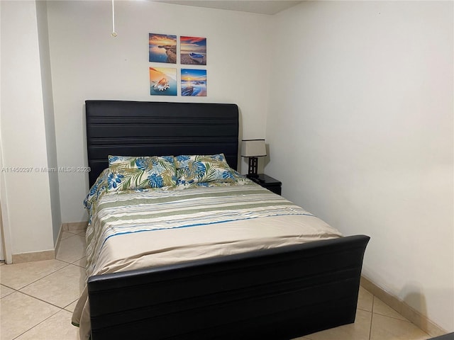 view of tiled bedroom