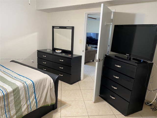 view of tiled bedroom