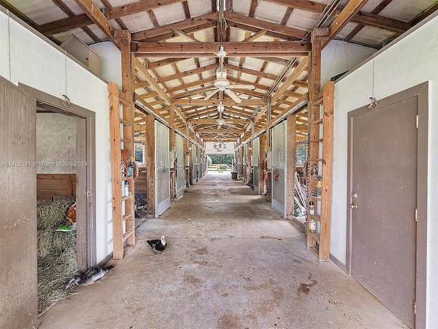 view of horse barn