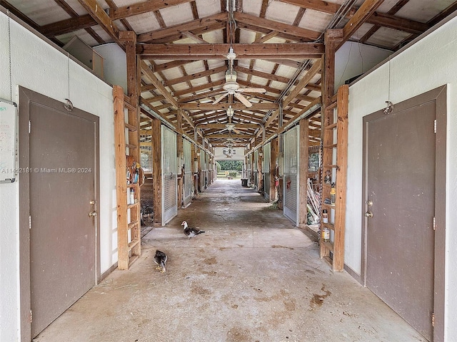 view of horse barn