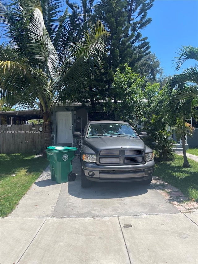 exterior space with a front yard