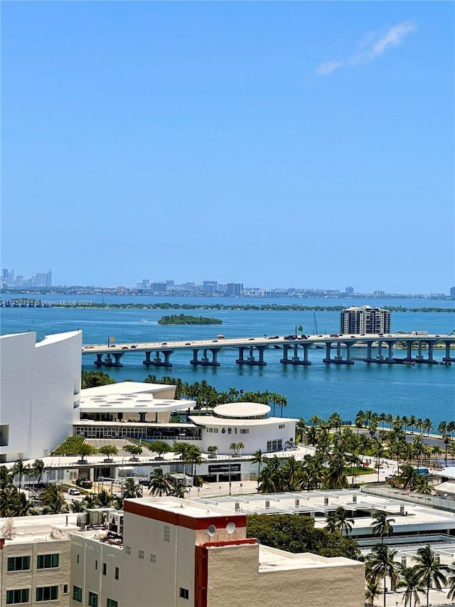 view of water feature