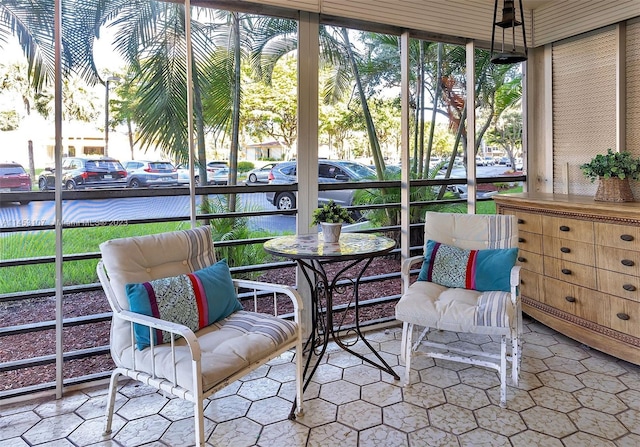 view of sunroom / solarium