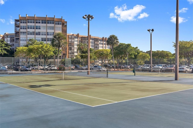 view of tennis court