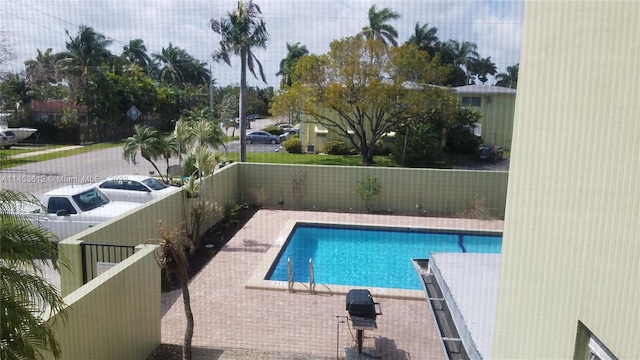 view of pool with a patio area