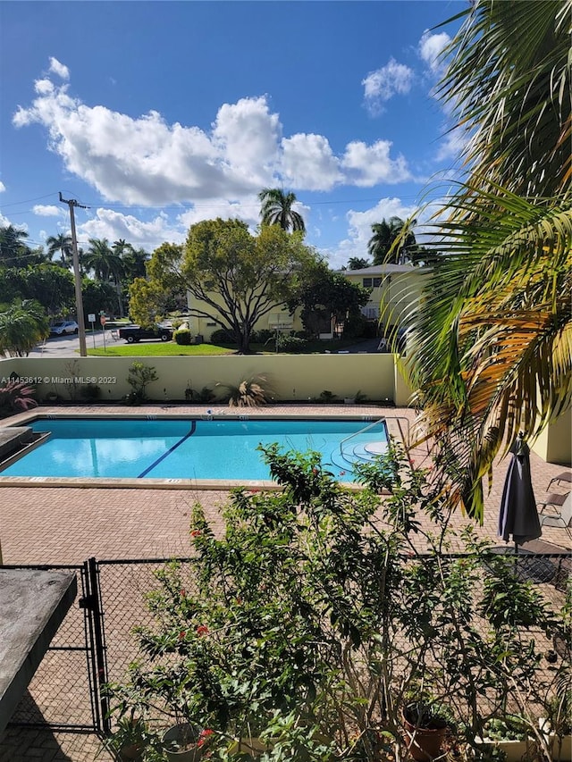 view of pool