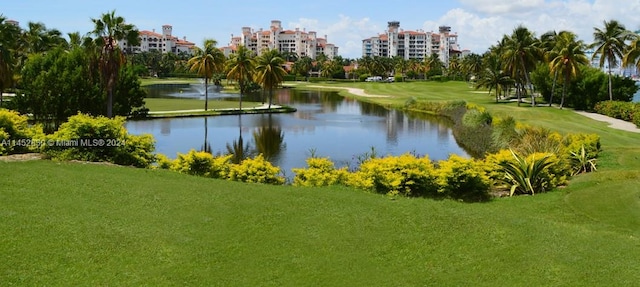 view of water feature