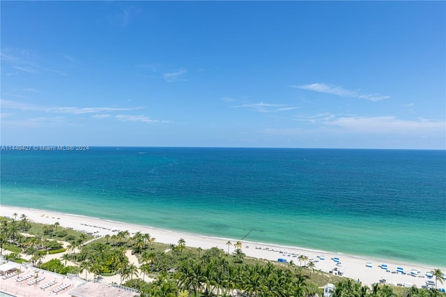 water view featuring a view of the beach