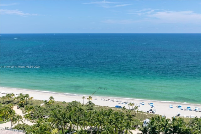 9705 Collins Ave Unit 1803N, Bal Harbour, FL 33154 - water view featuring nearby beach