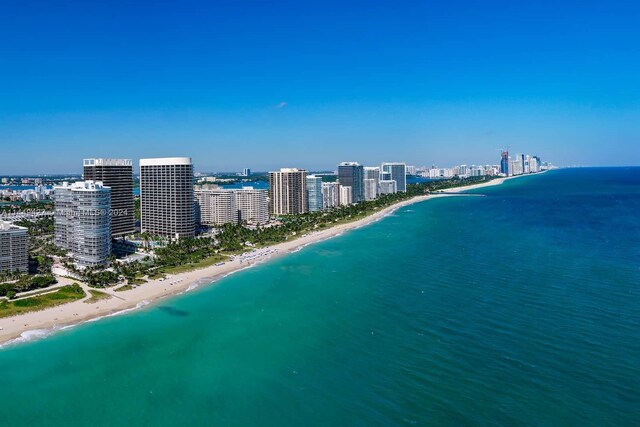9705 Collins Ave Unit 1803N, Bal Harbour, FL 33154 - view of urban area featuring waterfront with a beach