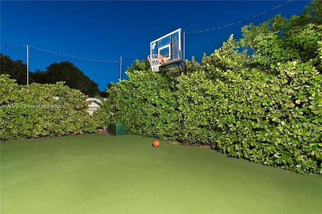 view of sport court