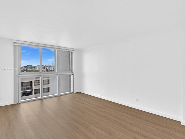 interior space with hardwood / wood-style floors