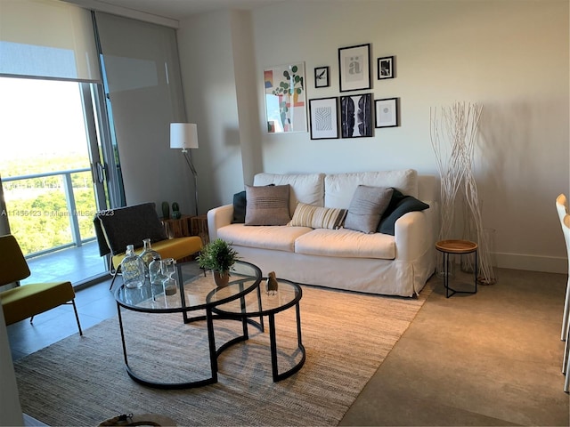 16385 Biscayne Blvd Unit 1417, North Miami Beach, FL 33160 - living room with expansive windows