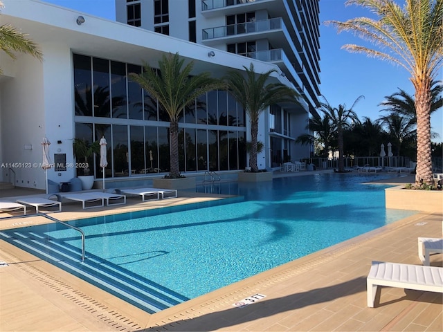 16385 Biscayne Blvd Unit 1417, North Miami Beach, FL 33160 - view of swimming pool featuring a patio