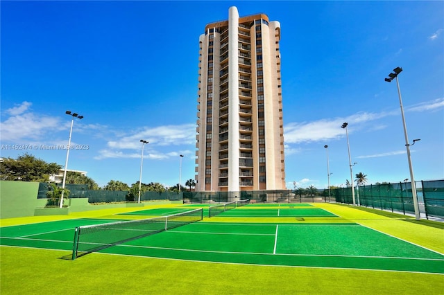 view of tennis court