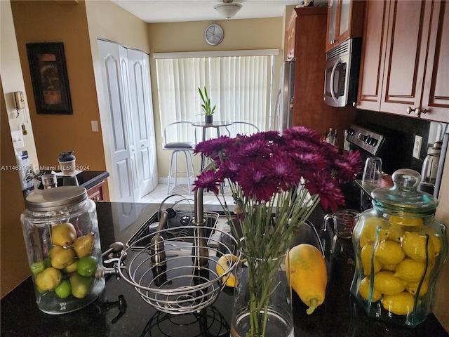 kitchen with stainless steel appliances