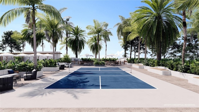 view of pool with an outdoor hangout area and a patio area