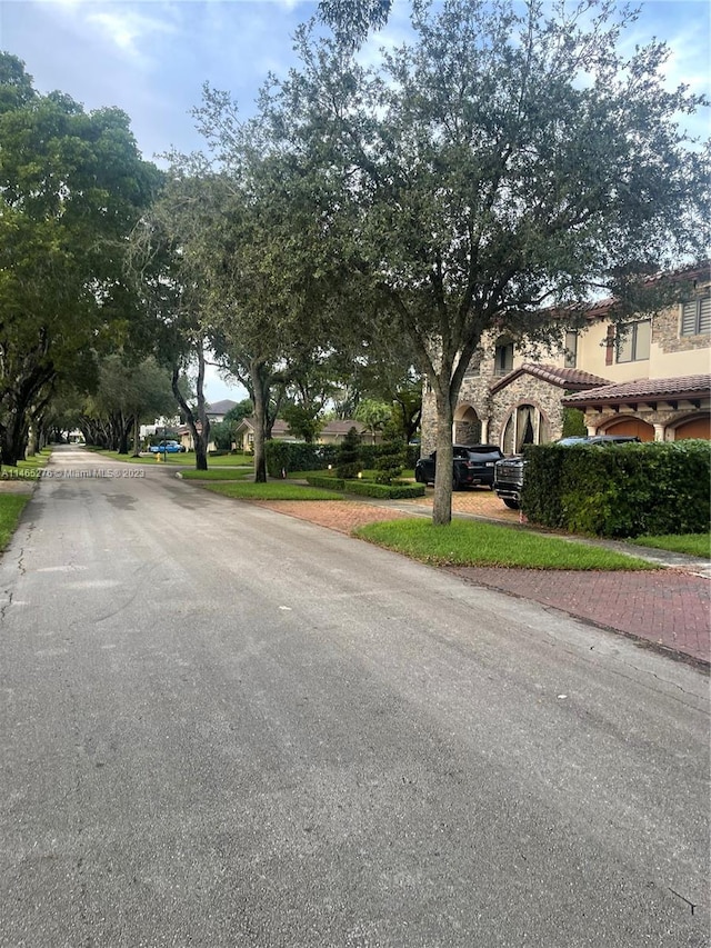 view of road