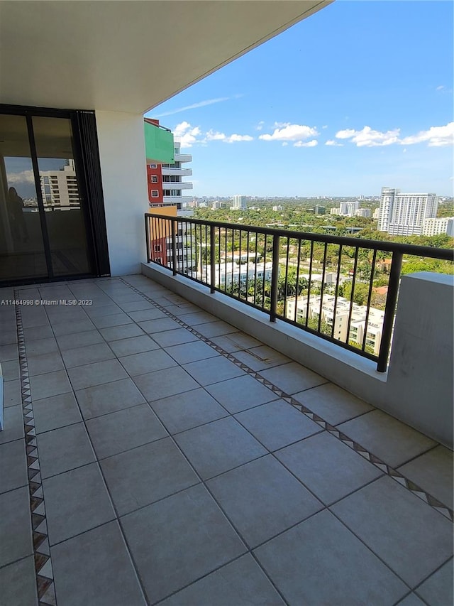 view of balcony