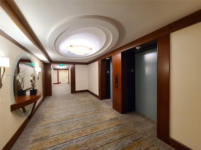 hall featuring elevator