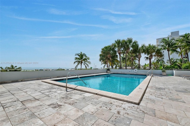 view of pool with a patio area
