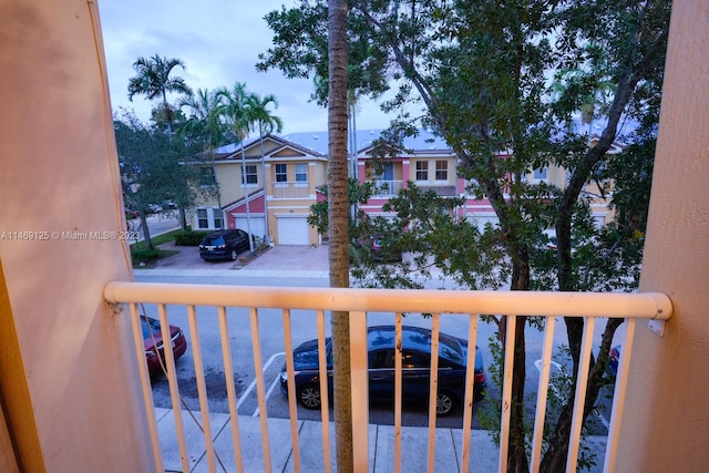 view of balcony