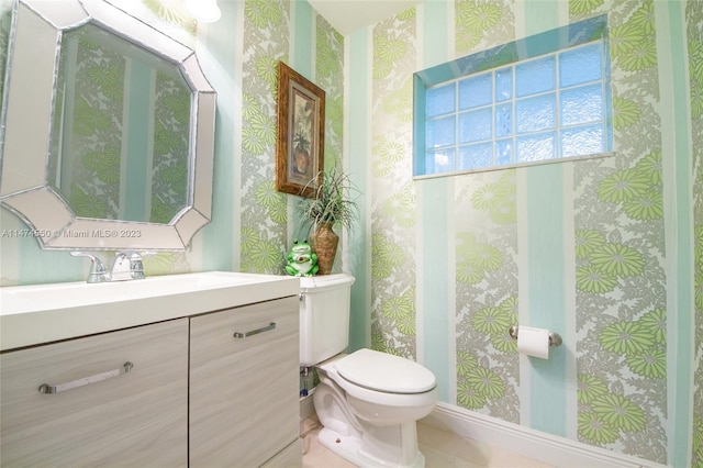 19720 SW 242nd Ter, Homestead, FL 33031 - bathroom featuring toilet, large vanity, and tile floors
